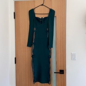Never worn designer Self Portrait Green Dress S